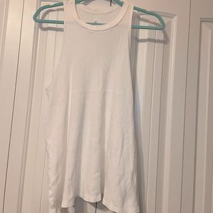 SOLD- Volcom white racer back tank top